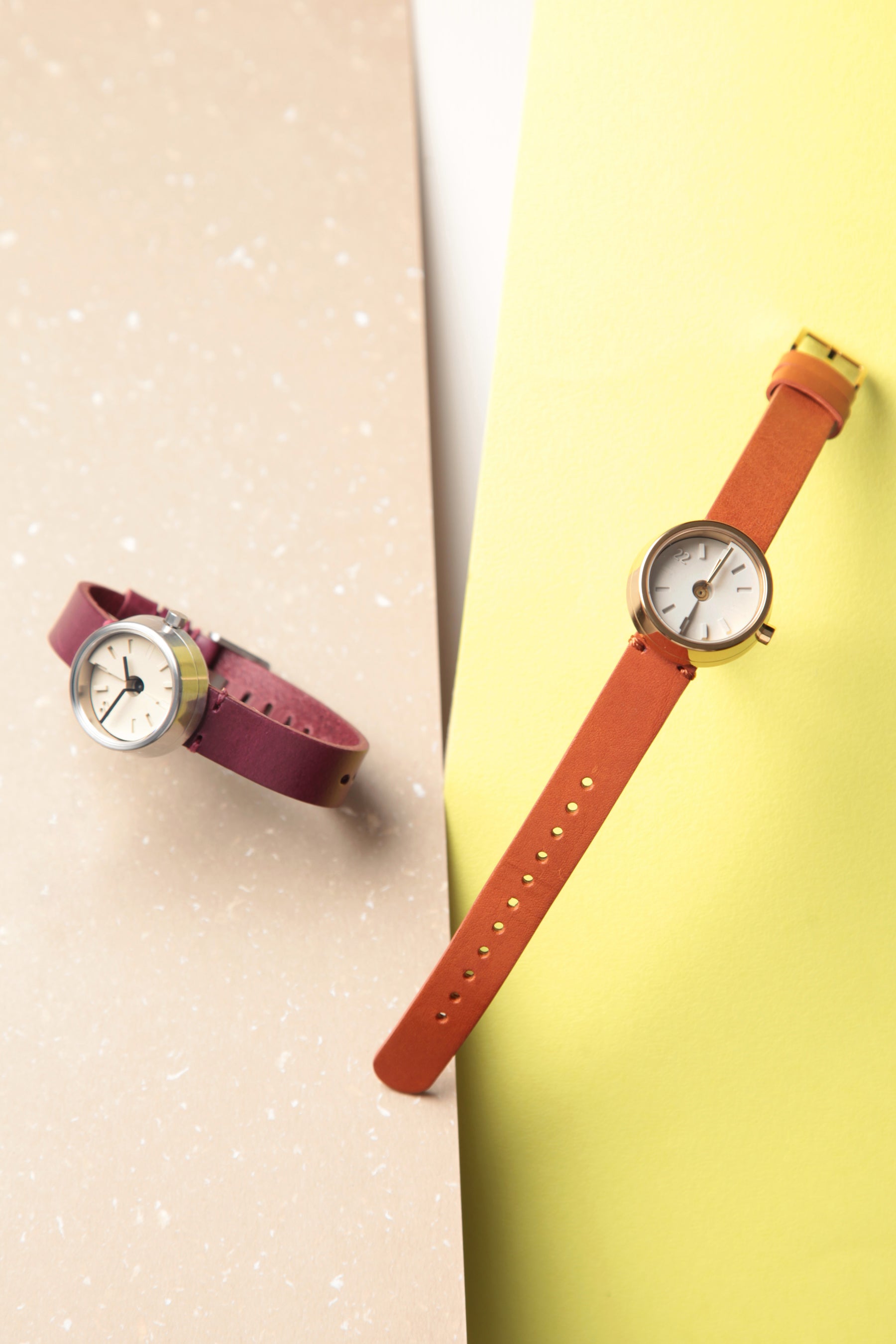 Sangria And Cinnamon 22STUDIO Ups & Downs Concrete Watches