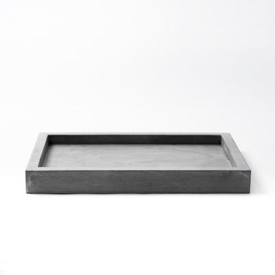 Front View of KOMOLAB Valet Tray (Concrete)