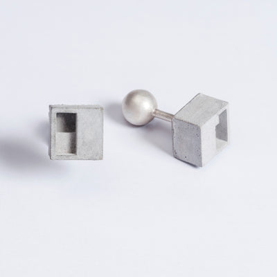 Elements Concrete Cufflinks #1 By Material Immaterial Studio