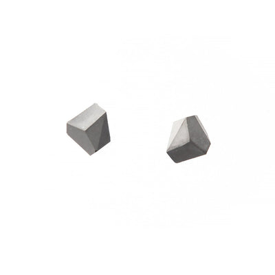 22STUDIO Concrete Rock Earrings Light Gray